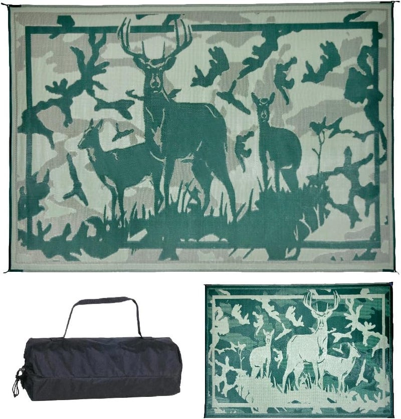 Stylish Camping HC8114 Desert Camo/Green 8'x11' Camo Deer Mat, 1 Pack - Image 1